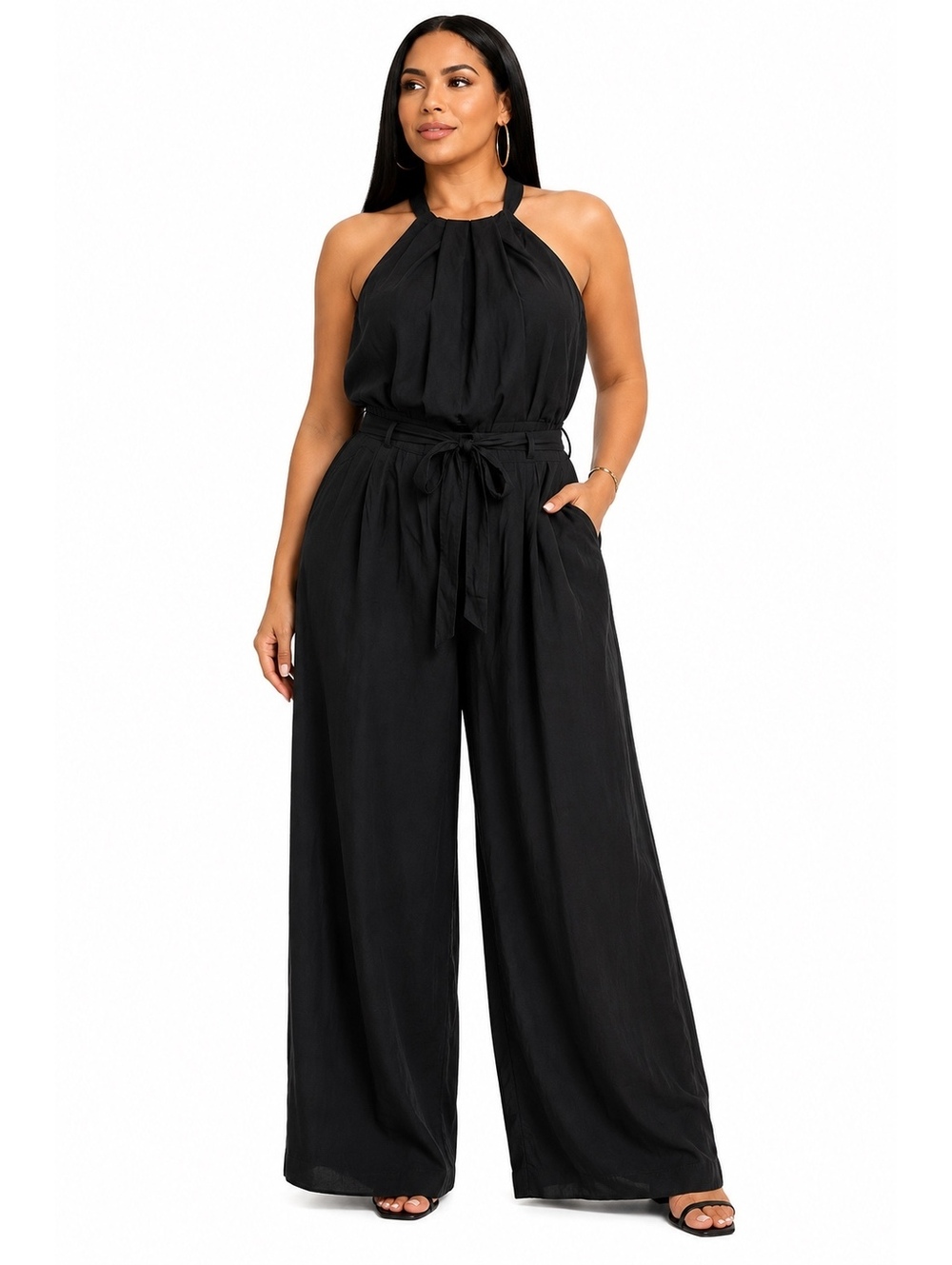 Ava-The Harper 2 PCE Halter Wrap Top and Pant Set